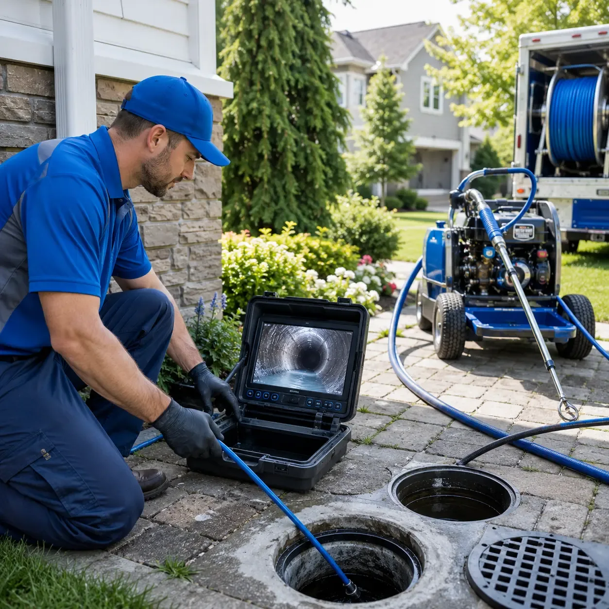 Outdoor drain cleaning professionals serving Woodbury Heights, NJ